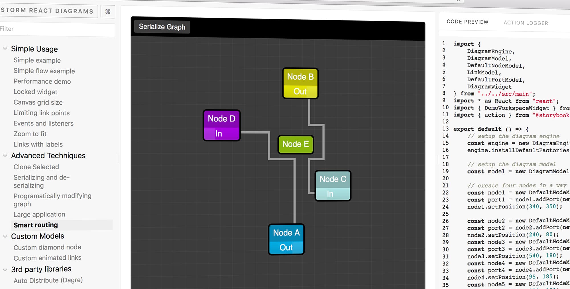 STORM React Diagrams V5.0