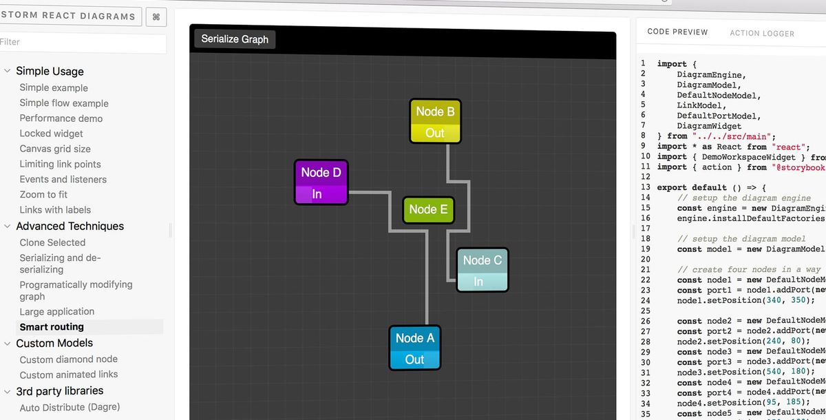 STORM React Diagrams V5.0